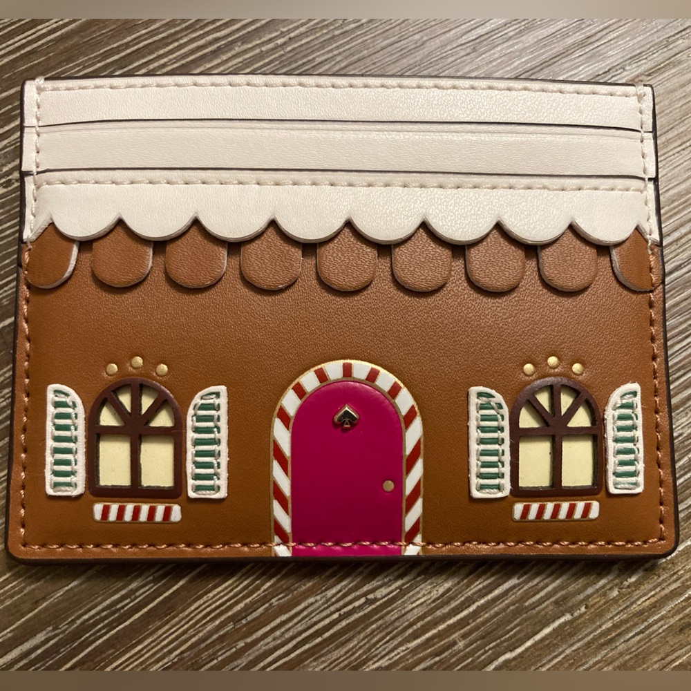 Kate Spade gingerbread card case★K9334